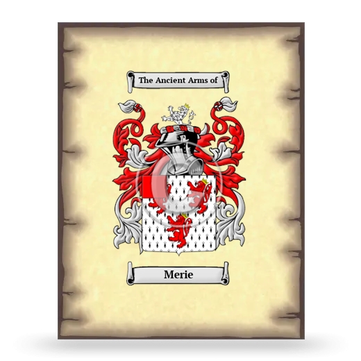 Merie Coat of Arms Print