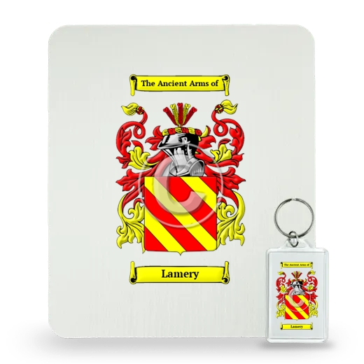 Lamery Mouse Pad and Keychain Combo Package