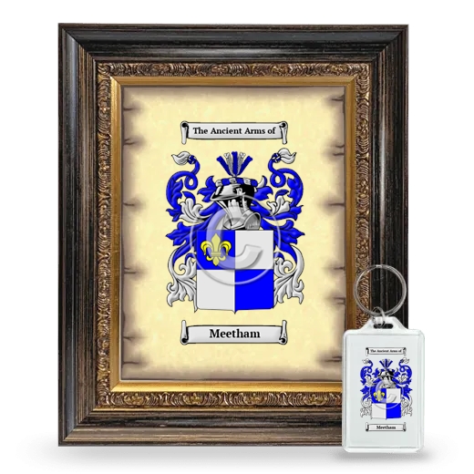 Meetham Framed Coat of Arms and Keychain - Heirloom