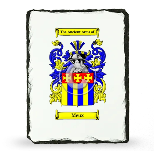 Meux Coat of Arms Slate