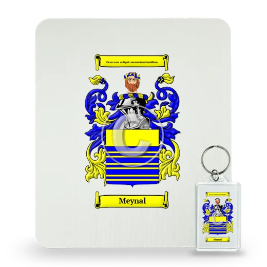 Meynal Mouse Pad and Keychain Combo Package