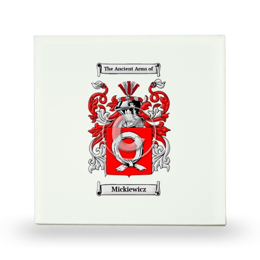 Mickiewicz Small Ceramic Tile with Coat of Arms