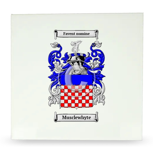 Musclewhyte Large Ceramic Tile with Coat of Arms