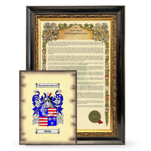 Miska Framed History and Coat of Arms Print - Heirloom