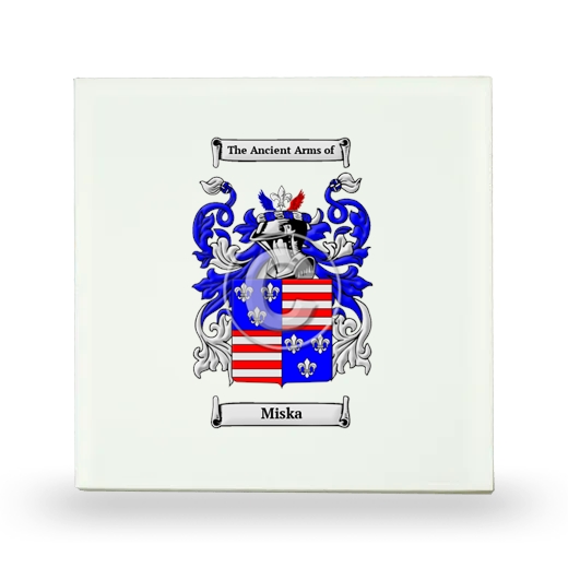 Miska Small Ceramic Tile with Coat of Arms