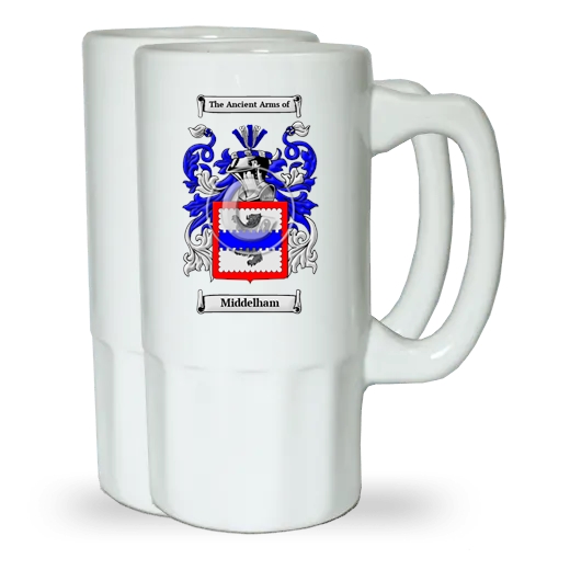 Middelham Pair of Beer Steins