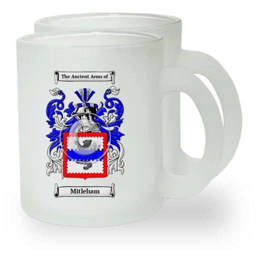 Mitleham Pair of Frosted Glass Mugs