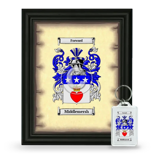 Middlemersh Framed Coat of Arms and Keychain - Black