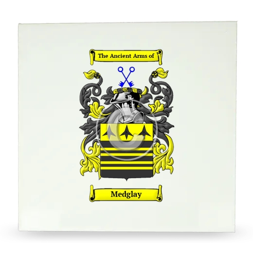 Medglay Large Ceramic Tile with Coat of Arms