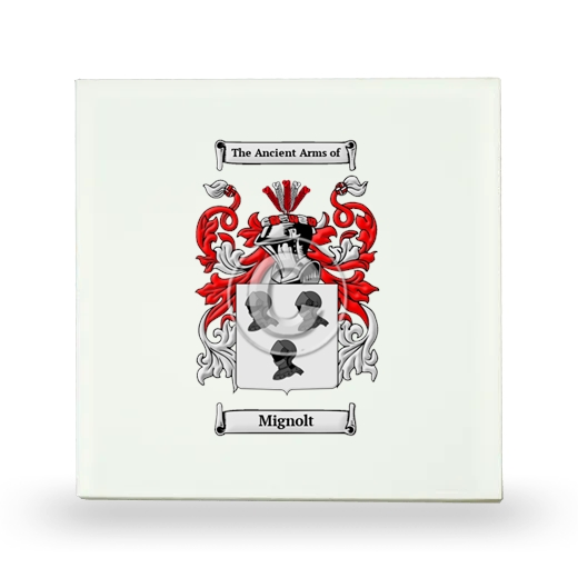 Mignolt Small Ceramic Tile with Coat of Arms