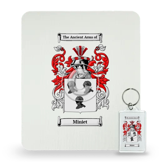 Miniet Mouse Pad and Keychain Combo Package