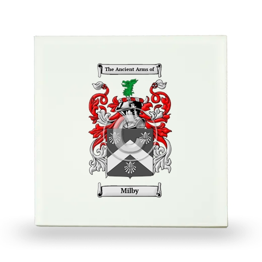 Milby Small Ceramic Tile with Coat of Arms