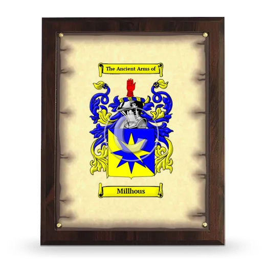 Millhous Coat of Arms Plaque