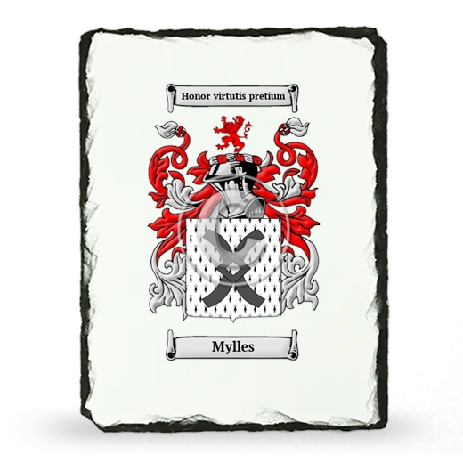 Mylles Coat of Arms Slate