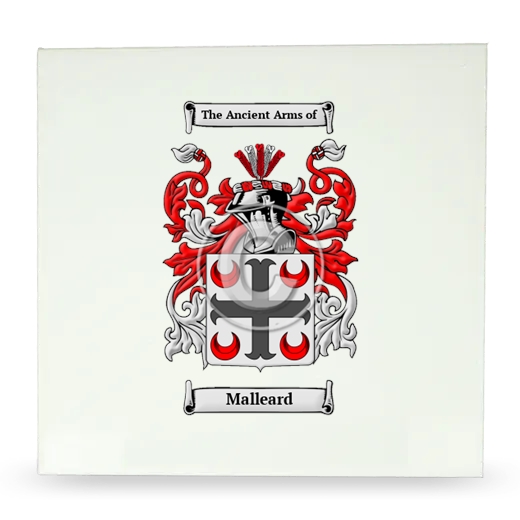 Malleard Large Ceramic Tile with Coat of Arms
