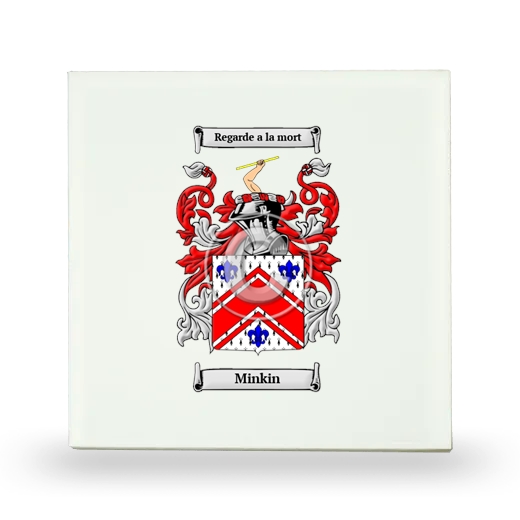 Minkin Small Ceramic Tile with Coat of Arms