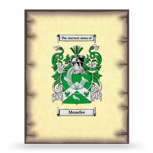 Menefee Coat of Arms Print