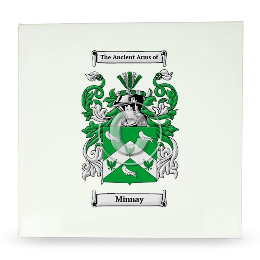 Minnay Large Ceramic Tile with Coat of Arms