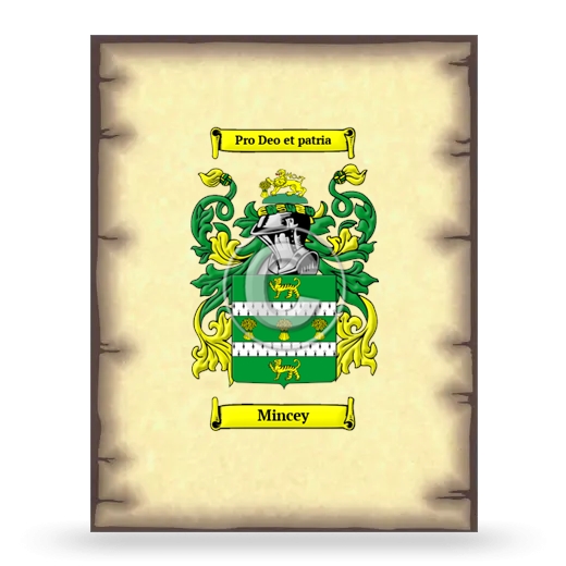 Mincey Coat of Arms Print