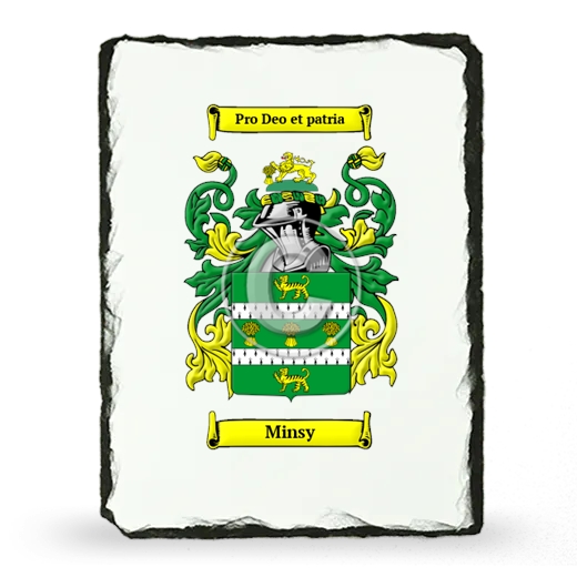 Minsy Coat of Arms Slate