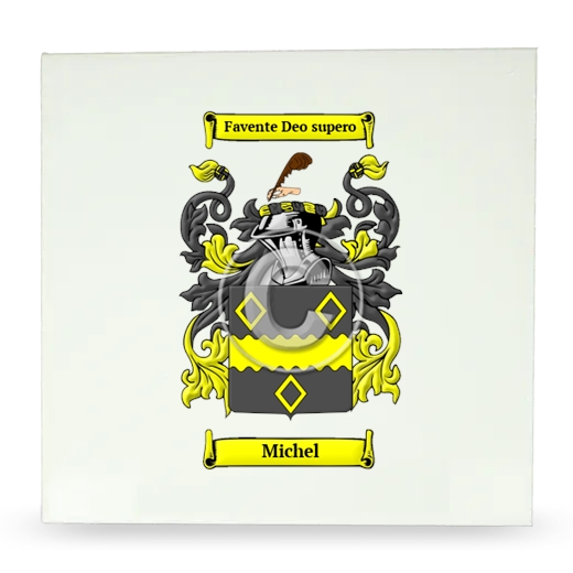 Michel Large Ceramic Tile with Coat of Arms