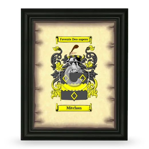 Mitchan Coat of Arms Framed - Black