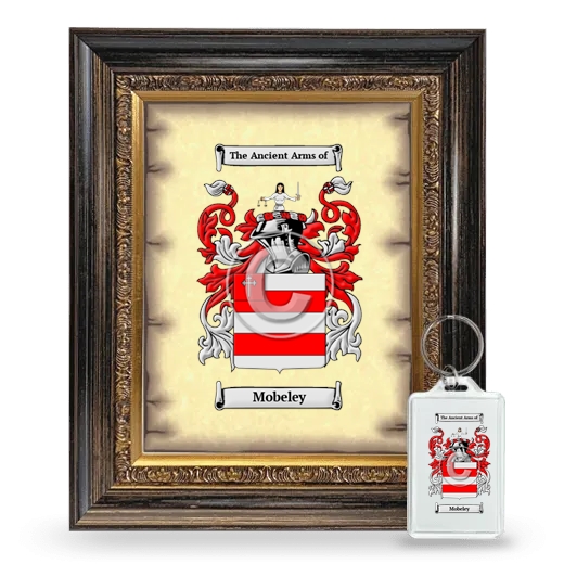 Mobeley Framed Coat of Arms and Keychain - Heirloom