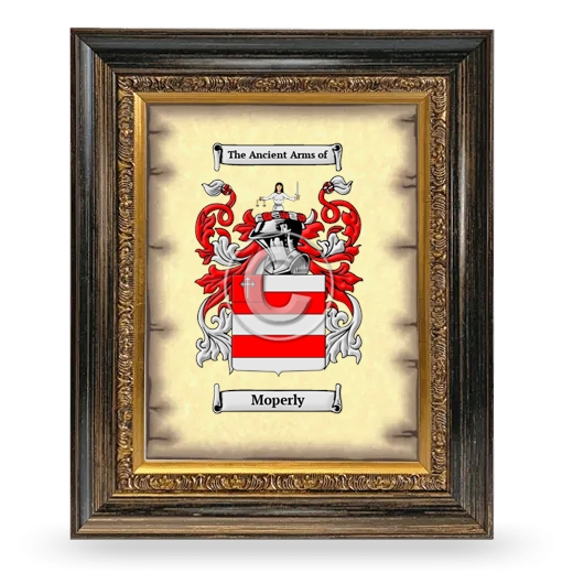 Moperly Coat of Arms Framed - Heirloom