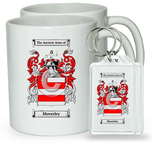 Moverley Pair of Coffee Mugs and Pair of Keychains