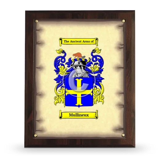 Mullineux Coat of Arms Plaque