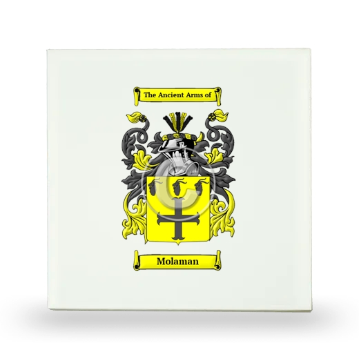 Molaman Small Ceramic Tile with Coat of Arms