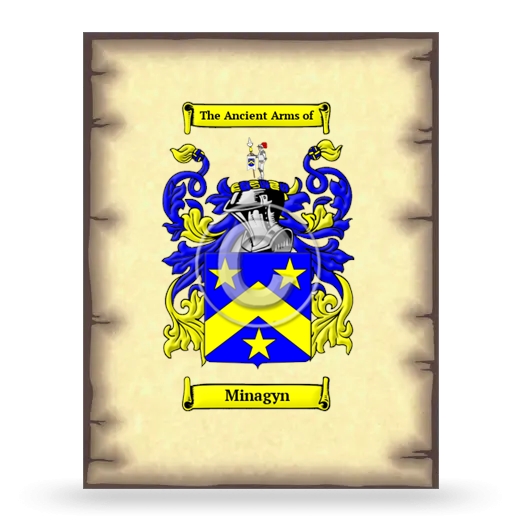 Minagyn Coat of Arms Print