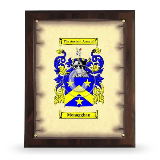 Monagghan Coat of Arms Plaque