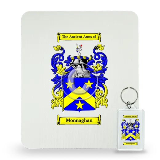 Monnaghan Mouse Pad and Keychain Combo Package