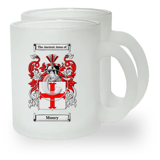 Muncy Pair of Frosted Glass Mugs