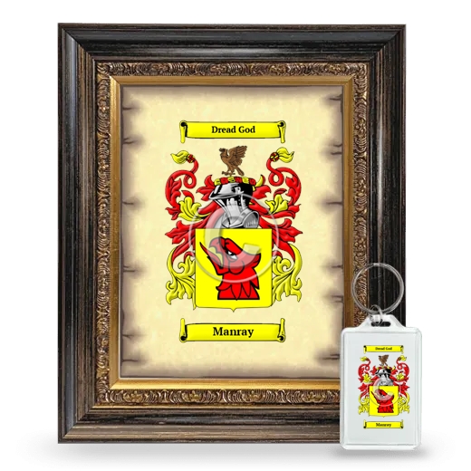 Manray Framed Coat of Arms and Keychain - Heirloom
