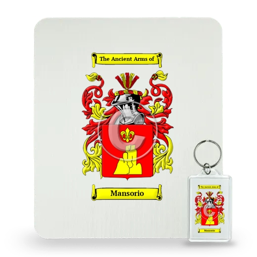 Mansorio Mouse Pad and Keychain Combo Package