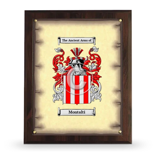 Montalti Coat of Arms Plaque