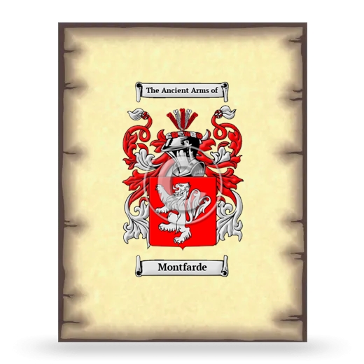 Montfarde Coat of Arms Print