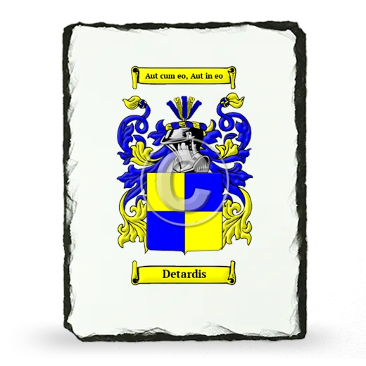 Detardis Coat of Arms Slate