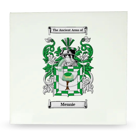 Mennie Large Ceramic Tile with Coat of Arms