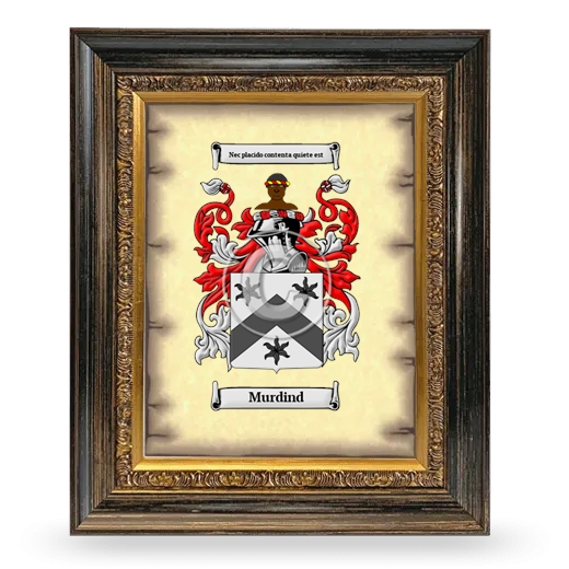 Murdind Coat of Arms Framed - Heirloom
