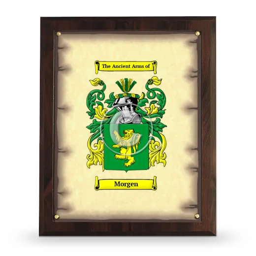 Morgen Coat of Arms Plaque