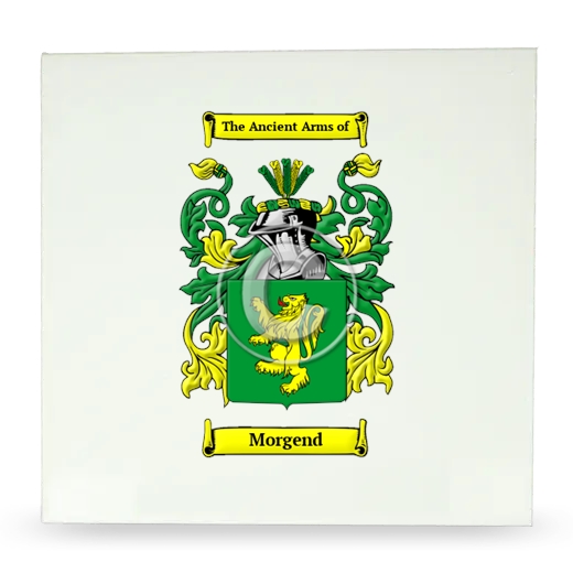 Morgend Large Ceramic Tile with Coat of Arms