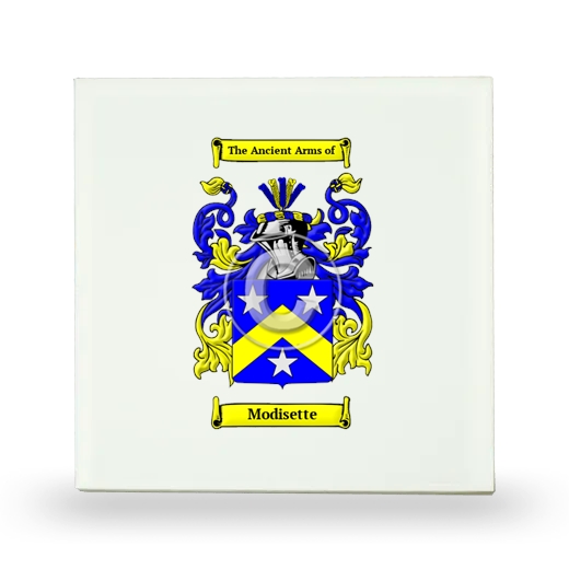 Modisette Small Ceramic Tile with Coat of Arms