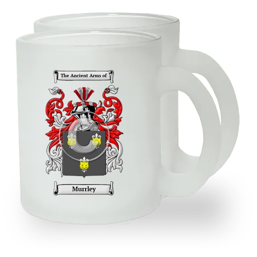 Murrley Pair of Frosted Glass Mugs