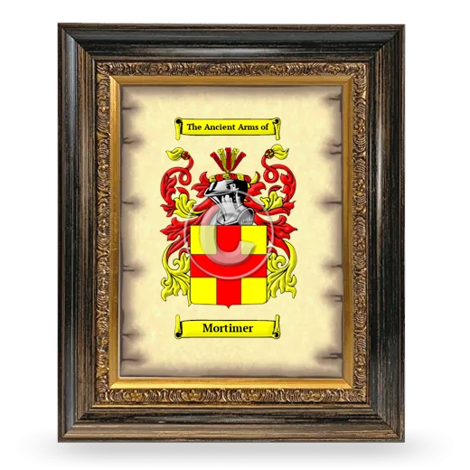 Mortimer Coat of Arms Framed - Heirloom