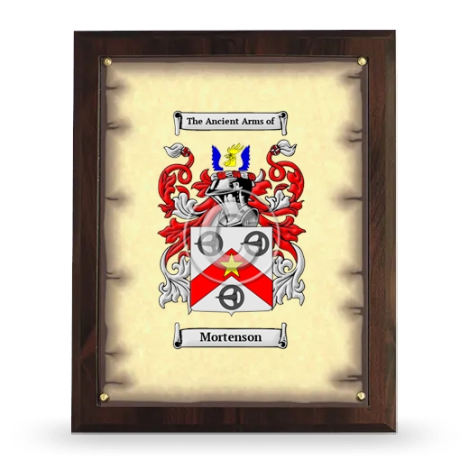 Mortenson Coat of Arms Plaque