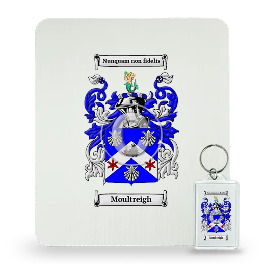 Moultreigh Mouse Pad and Keychain Combo Package