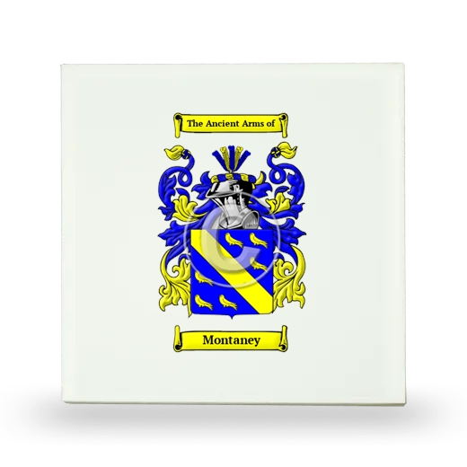 Montaney Small Ceramic Tile with Coat of Arms